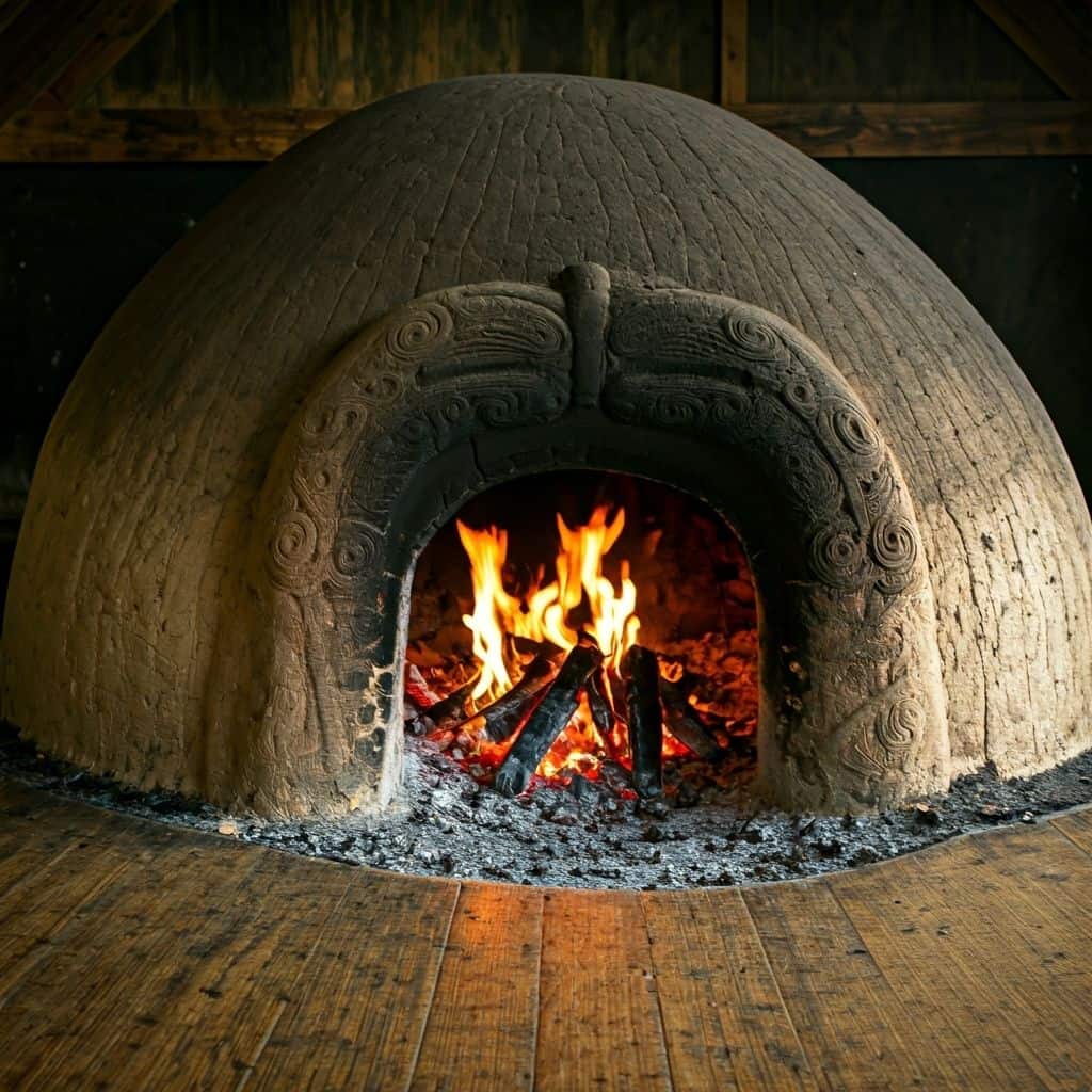 Traditional hangi cooking